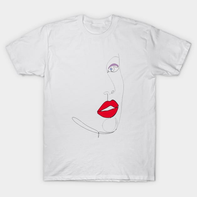 Beautiful face T-Shirt by D_creations